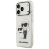 Karl Lagerfeld IML NFT Glitter Karl&Choupette hoesje KF003400 voor Apple iPhone 18 Pro Max / 17 Pro Max, transparant