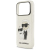 Karl Lagerfeld IML NFT Glitter Karl&Choupette hoesje KF003400 voor Apple iPhone 18 Pro Max / 17 Pro Max, transparant