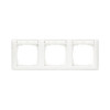 Gira Frame 109303 horizontaal, 3-voudig met schrijfveld, Standard 55, zuiverwit, glanzend
