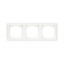Gira Frame 109303 horizontaal, 3-voudig met schrijfveld, Standard 55, zuiverwit, glanzend