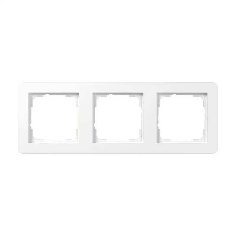 Gira Afdekraam 0213150, 3-voudig, Gira E1, zuiver wit, glanzend