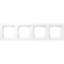 Gira Afdekraam 0214150, 4-voudig, Gira E1, zuiver wit, glanzend