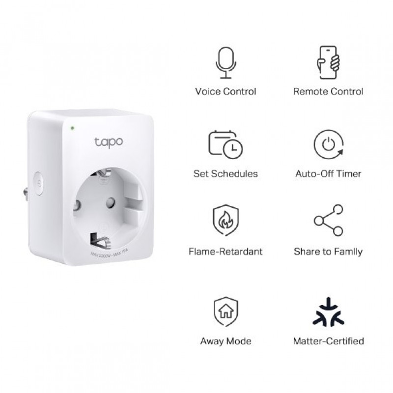 TP-Link Tapo P100M Mini slim Wi-Fi-stopcontact (EU)