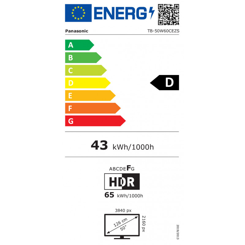 Panasonic TB-50W60CEZS 50 inch LED UHD Smart-tv, multituner, TiVo