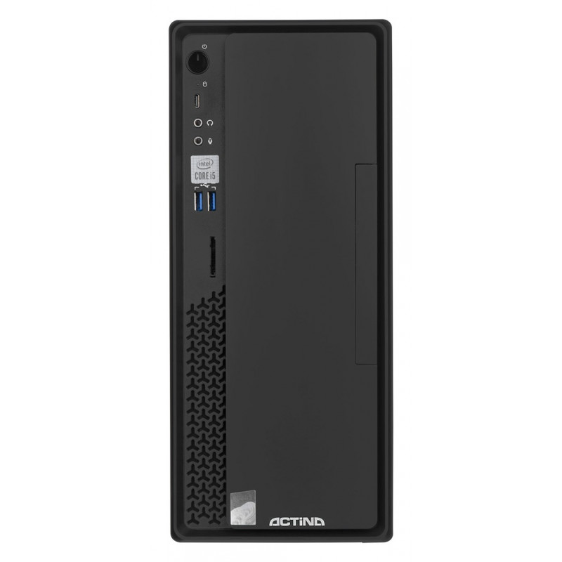 Actina Prime i3-12100 Mini Tower desktop-pc, Intel Core i3-12100, 8 GB DDR4 RAM, 512 GB SSD, Windows 11 Home, zwart