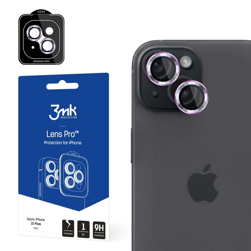 3MK Lens Protection Pro Apple iPhone 15 Plus, roze