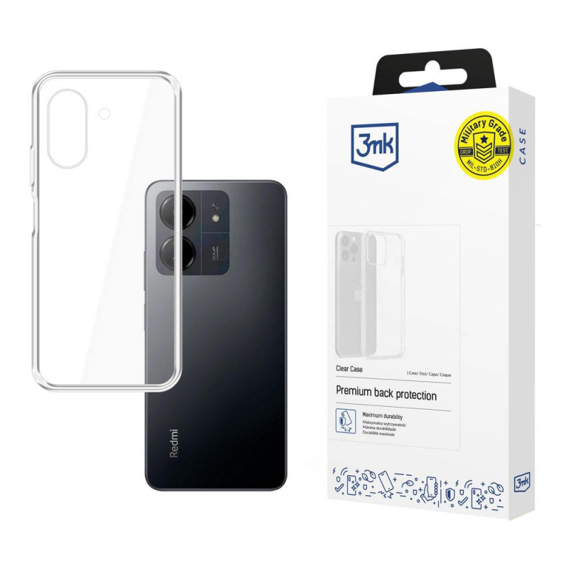 3MK Clear Case Redmi 13C / POCO C65 hoesje, transparant