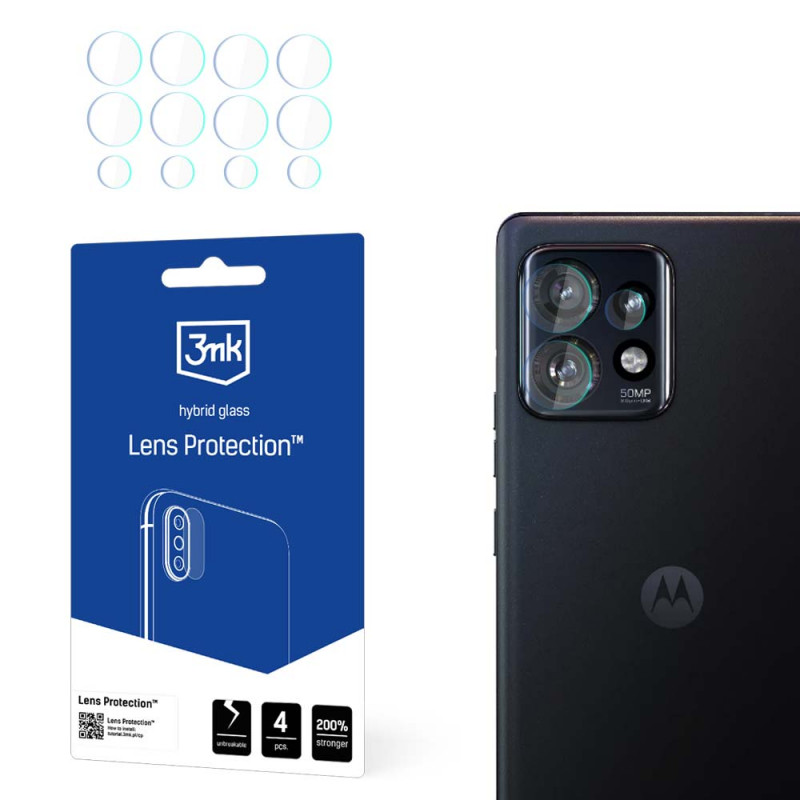 3MK Lens Protection hybride cameralensglas Motorola Edge 40 Pro 5G (4 st.)