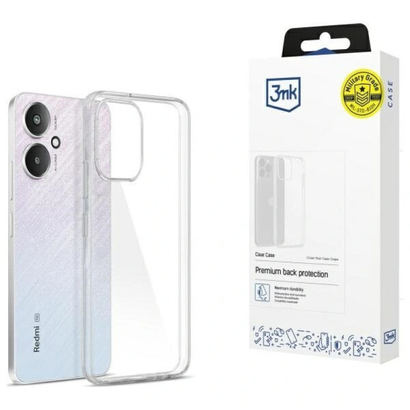 3MK Clear Case Xiaomi Redmi 13C 5G, transparant