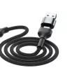 3MK Hyper Cable N-SERIES 6in1 USB-C / USB-A naar USB-C / MicroUSB / Lightning-kabel, QC 3.0, 18 W (9 V / 2 A), 1.2 m, zwart