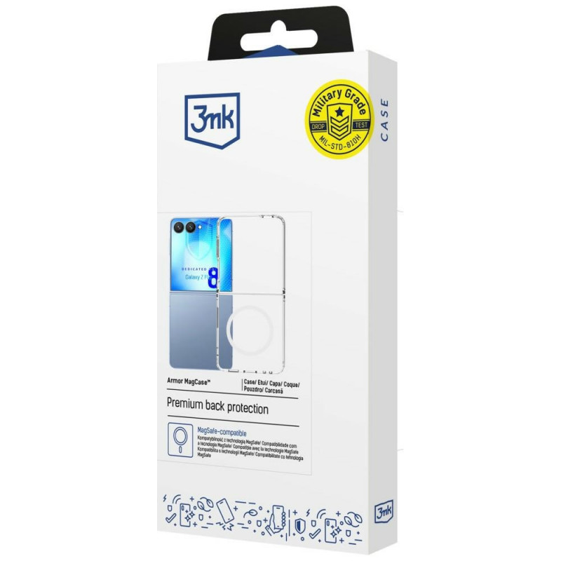 3MK Armor MagCase Samsung Galaxy Z Flip8, transparant