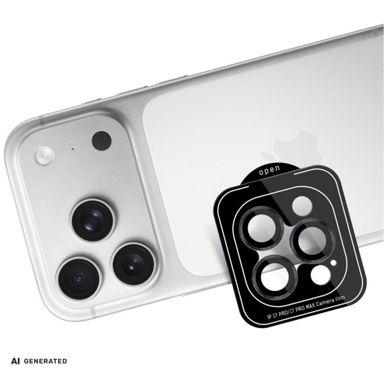 3MK Lens Protection Pro Apple iPhone 18 Pro / 18 Pro Max cameralensbescherming, gehard glas, zwart