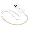 Tech-Protect C2S koorden crossbody-band voor telefoon, Beige/goud