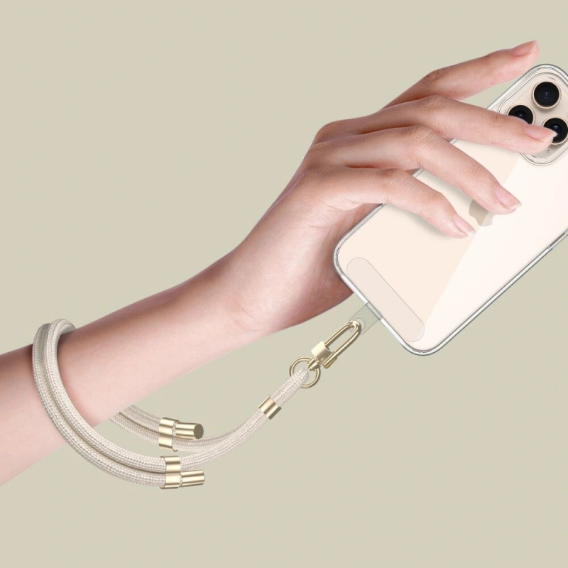 Tech-Protect C4S touwen polsband, beige/goud