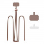 Telefoon schouderkoord Tech-Protect C5S Rope Crossbody Strap, chocoladebruin