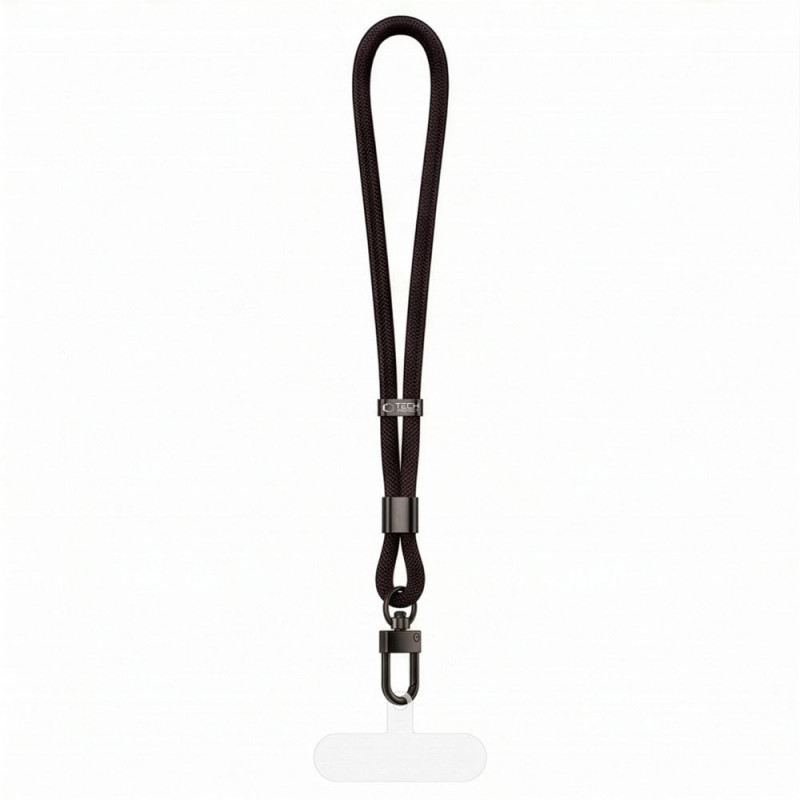 Tech-Protect C11S koord polsband voor telefoon, obsidiaanzwart