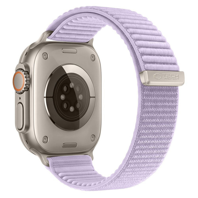 Tech-Protect NylonLoop bandje voor Apple Watch 8 / 9 / 10 / 11 / 12 / SE (40 / 41 / 42 mm), paars