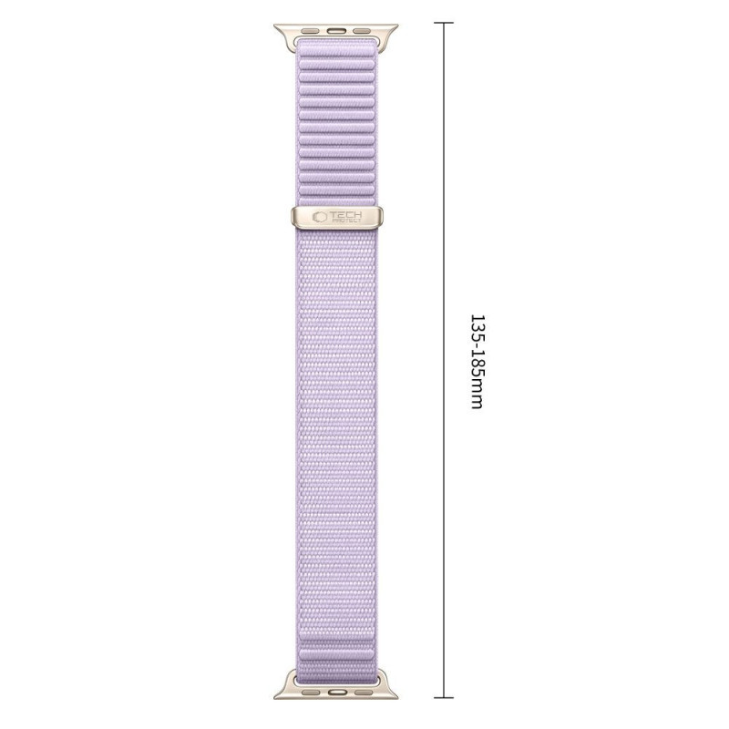 Tech-Protect NylonLoop bandje voor Apple Watch 8 / 9 / 10 / 11 / 12 / SE (40 / 41 / 42 mm), paars