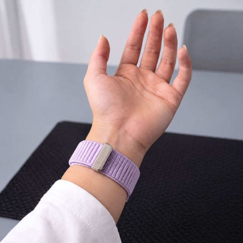 Tech-Protect NylonLoop bandje voor Apple Watch 8 / 9 / 10 / 11 / 12 / SE (40 / 41 / 42 mm), paars