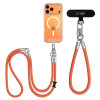 Tech-Protect C10S Rope Crossbody & Wrist set telefoonbandjes, oranje/titanium
