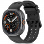 Tech-Protect Silicone Air siliconen band voor Samsung Galaxy Watch Ultra 1 / 2 (2024-2026) 47 mm, zwart