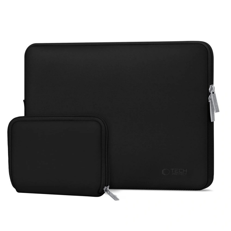 Tech-Protect NeoSlim THP3383 laptophoes 13-14 inch met accessoiretas, zwart