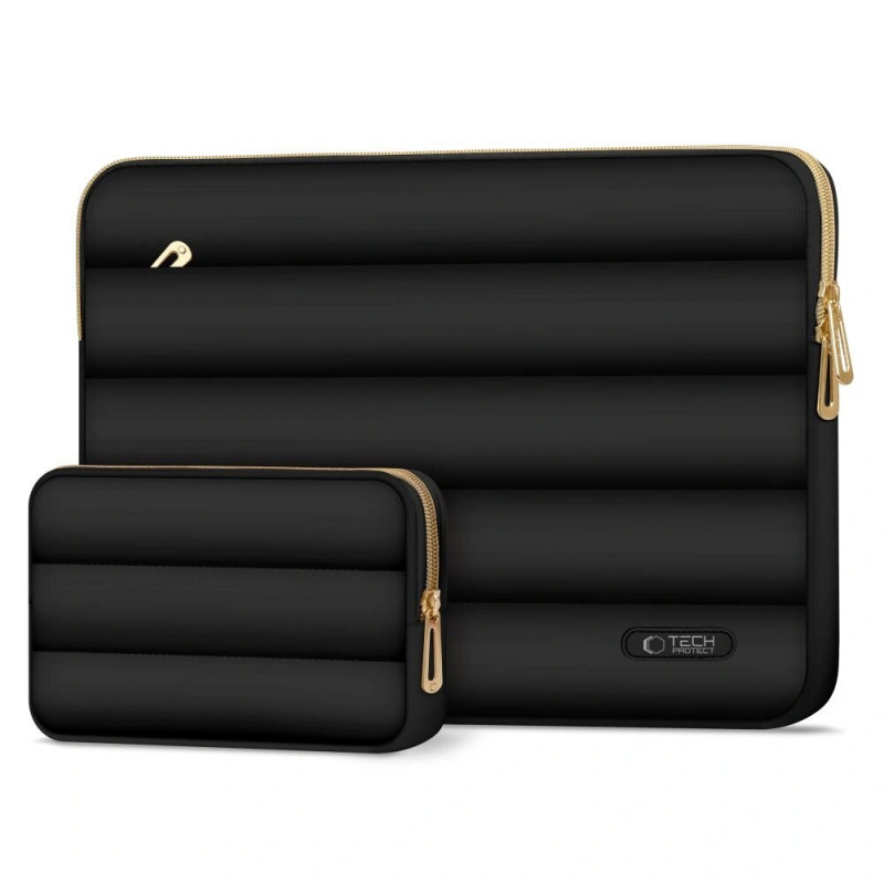 Tech-Protect Puffy THP3482 laptophoes 15-16" met accessoiretas, zwart
