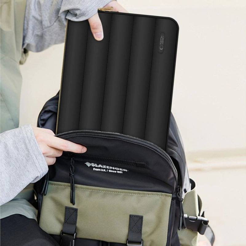 Tech-Protect Puffy THP3482 laptophoes 15-16" met accessoiretas, zwart