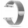 Tech-Protect MilaneseBand Apple Watch 4/5/6/7/SE 44/45 mm roestvrijstalen armband, zilver