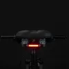 Rockbros 38218916002 MTB-fietszadel met lamp, zwart