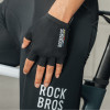 Rockbros TLS004 ROAD TO SKY korte schokabsorberende fietshandschoenen L, zwart