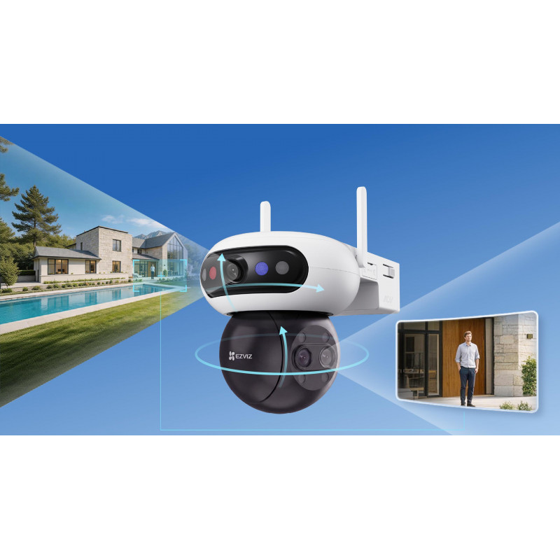 Ezviz C90f Triple 3K (5MP+5MP+5MP) IP-camera, Wi-Fi