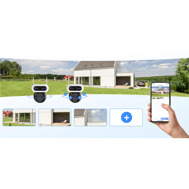 Ezviz C90f Triple 3K (5MP+5MP+5MP) IP-camera, Wi-Fi