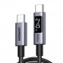 Ugreen L530 USB-C naar USB-C kabel, PD 240 W, 480 Mbps, met display, 2 m, zwart