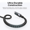 Ugreen L530 USB-C naar USB-C kabel, PD 240 W, 480 Mbps, met display, 2 m, zwart