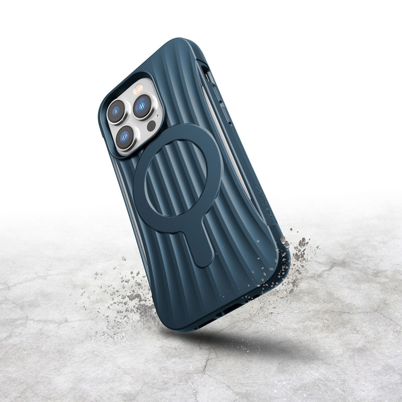 X-Doria Raptic Clutch MagSafe hoesje XDR222 voor Apple iPhone 14 Pro, marineblauw