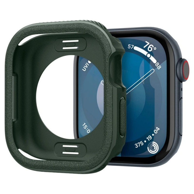 Spigen Caseology Vault hoesje voor Apple Watch 10 / 11 46 mm, Middernachtgroen