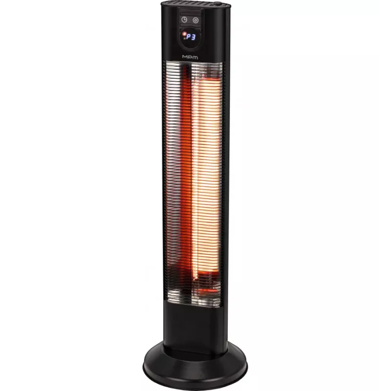 MPM MUG-26 koolstofvezel-infrarood terrasverwarmer, zwart