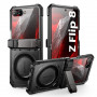 Supcase Unicorn Beetle Grip Mag MagSafe hoesje voor Samsung Galaxy Z Flip 8, zwart
