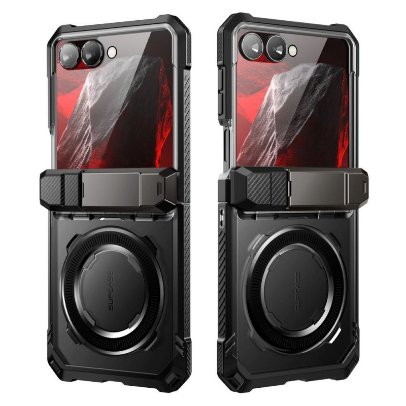 Supcase Unicorn Beetle Grip Mag MagSafe hoesje voor Samsung Galaxy Z Flip 8, zwart
