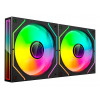 Tacens Mars Gaming MF3DPROX2 12 cm computercaseventilatoren, ARGB, zwart, 2 stuks