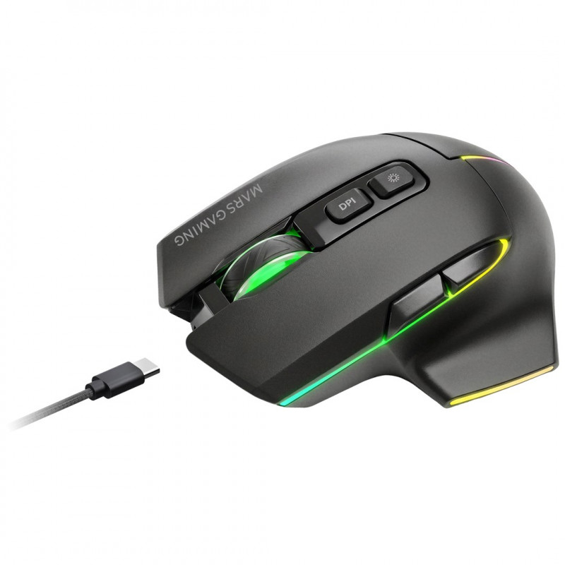Tacens Mars Gaming MMW-VECTOR draadloze gamingmuis, 12000 DPI, Bluetooth 5.4, 2,4 GHz
