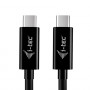 i-tec USB-C-oplaadkabel, 1.8 m, USB Power Delivery tot 100 W, zwart