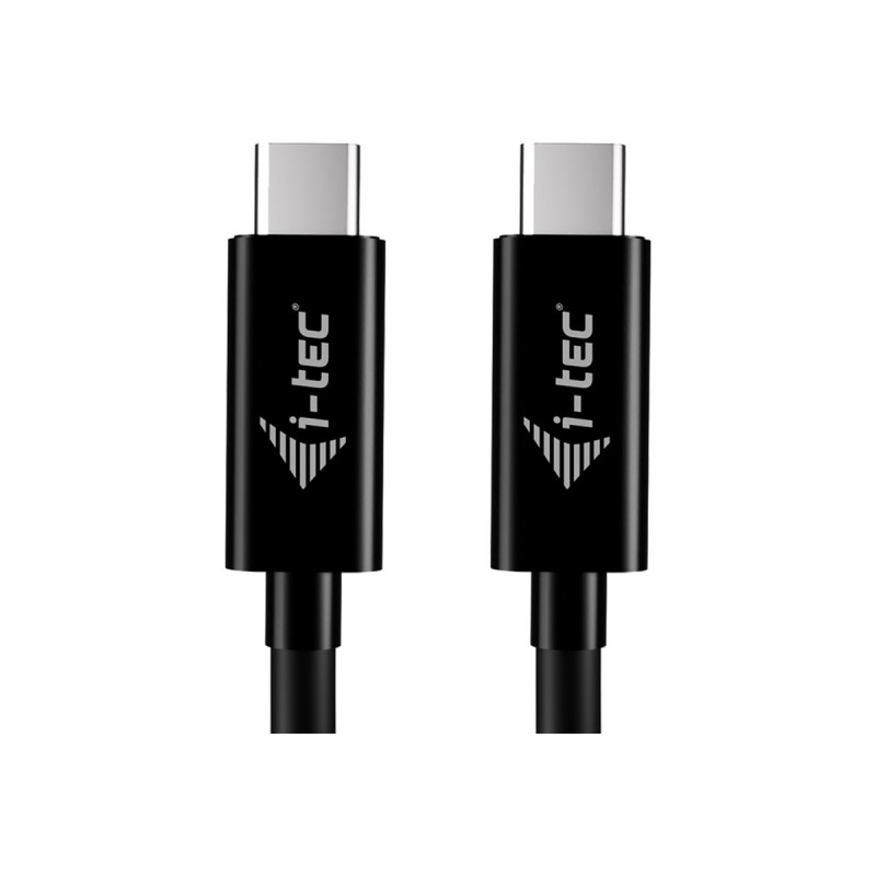 i-tec USB-C-oplaadkabel, 1.8 m, USB Power Delivery tot 100 W, zwart