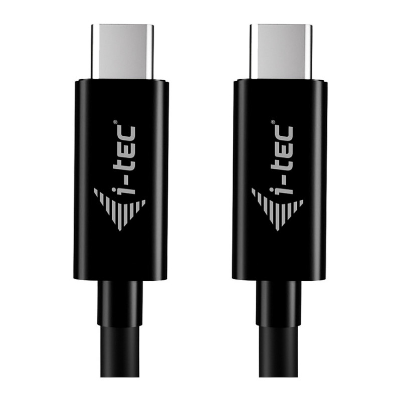 i-tec USB-C-oplaadkabel, 1.8 m, USB Power Delivery tot 100 W, zwart