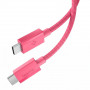 Spigen EB6010CC Essential USB-C-naar-USB-C-kabel 60W 100 cm, roze