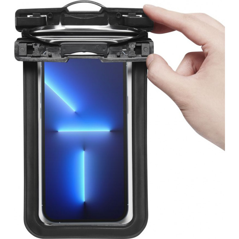 Spigen A601 Aqua Shield universele waterdichte hoes, zwart