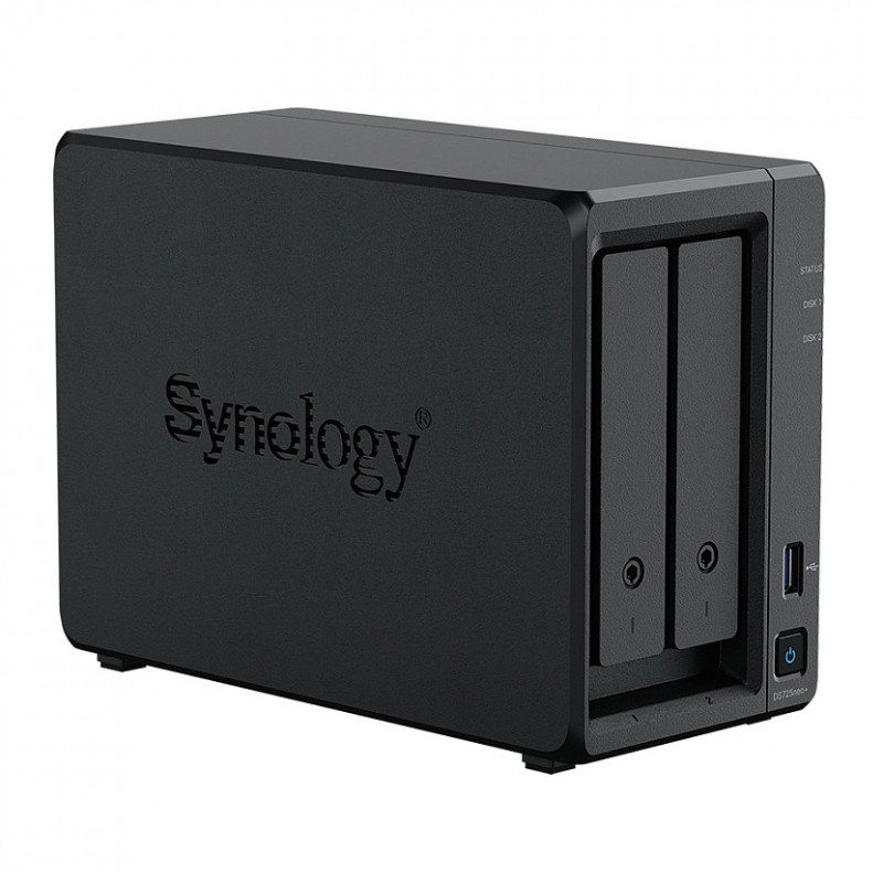 Synology DiskStation DS725neo+ 2-bay NAS, AMD Ryzen Embedded R1600, 4 GB DDR4