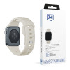 3mk siliconen horlogeband voor Apple Watch 42/44/45/49 mm, beige