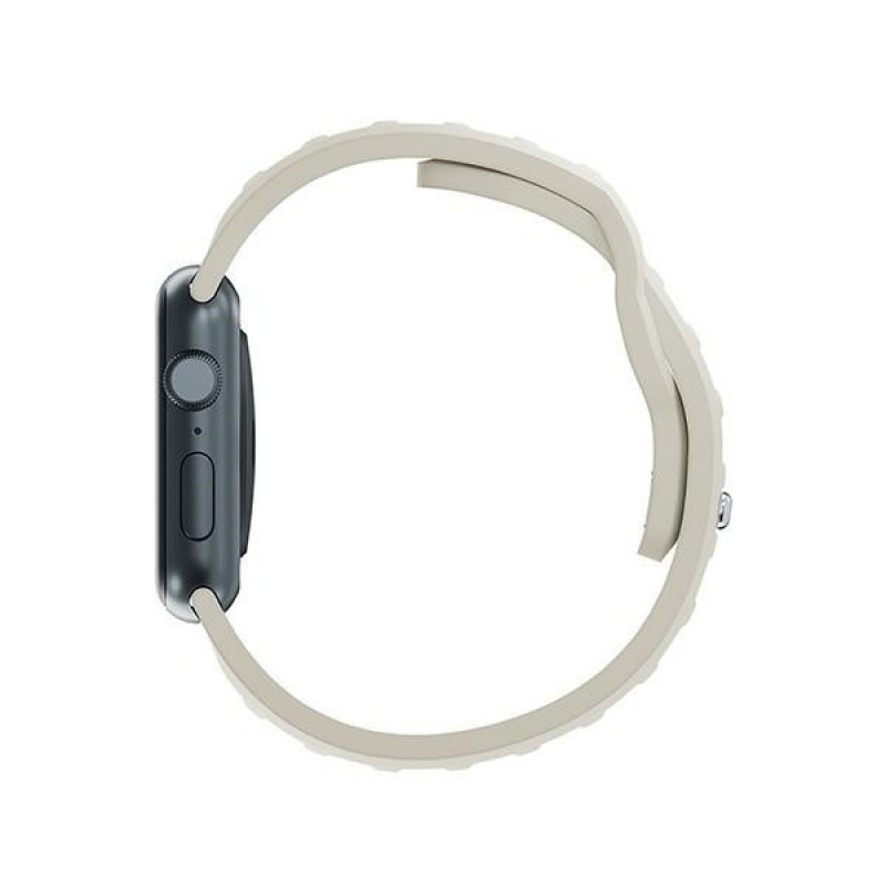 3mk siliconen horlogeband voor Apple Watch 42/44/45/49 mm, beige